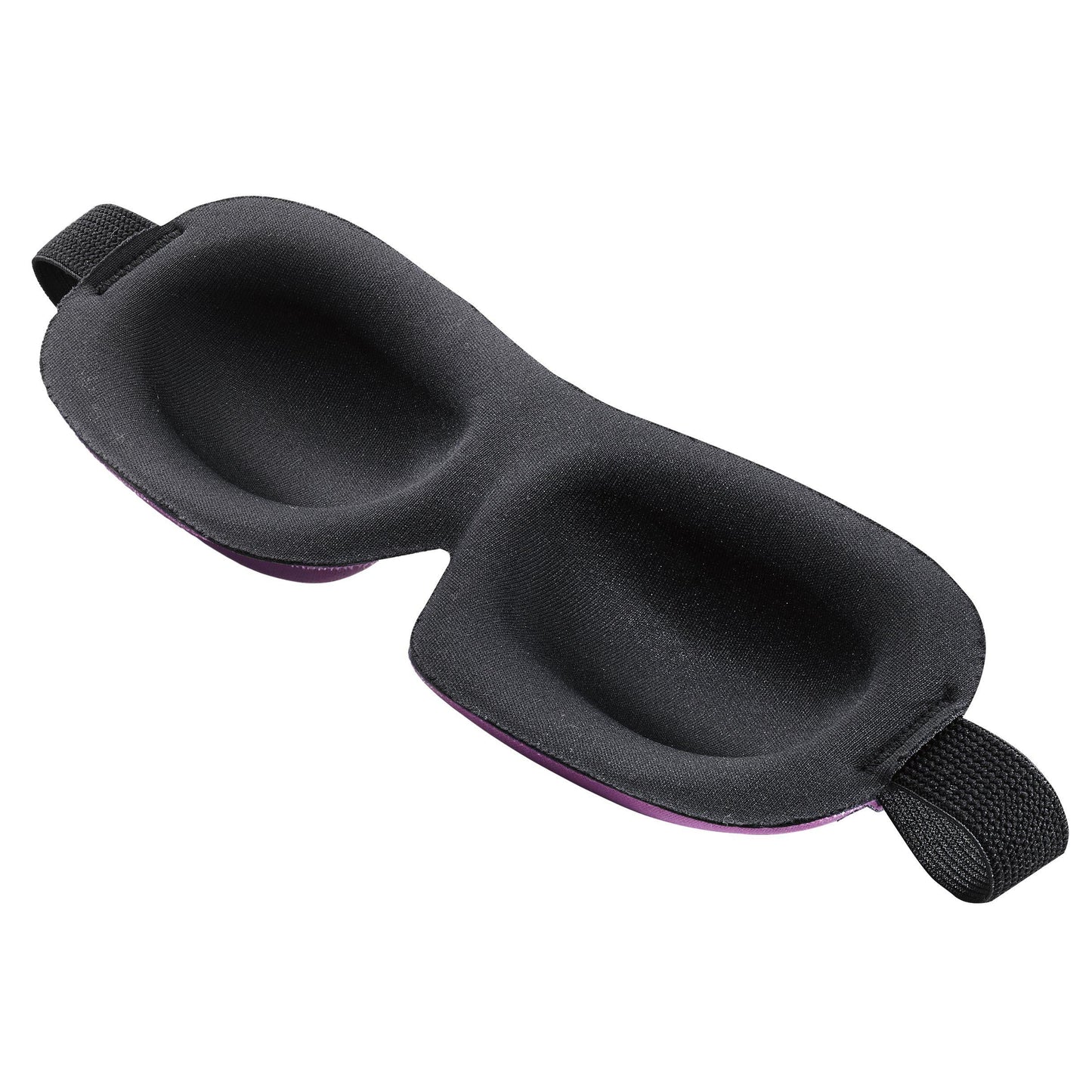 Bedface blackout 40 blinks sleep mask in black inside view showing the orbital space to be able to blink